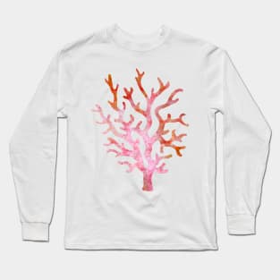 Coral Watercolor Painting 2 Long Sleeve T-Shirt